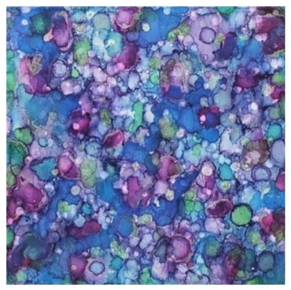 Hand Crafted Other - Hand Crafted Abstract Design 12x12 Inches Canvas Picture